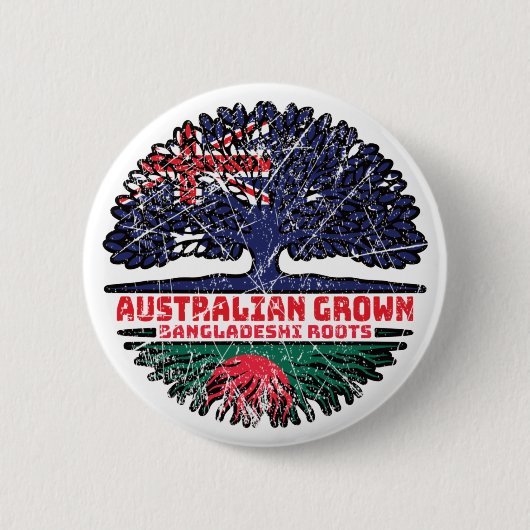 Bangladesch Bangladesch Australischer Bäume Button (Vorderseite)