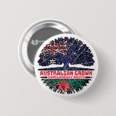 Bangladesch Bangladesch Australischer Bäume Button (Vorne & Hinten)