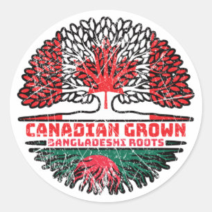 Bangladesch Bangladesch Canadian Canada Treots Runder Aufkleber