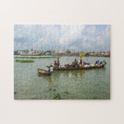 Bangladesch Boat People. Puzzle (Horizontal)