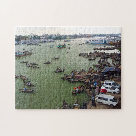Bangladesch Boat People. Puzzle (Horizontal)