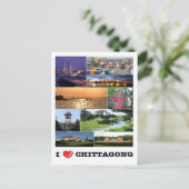 Bangladesch - Chittagong - I Liebe - Postkarte (Stehend Vorderseite)