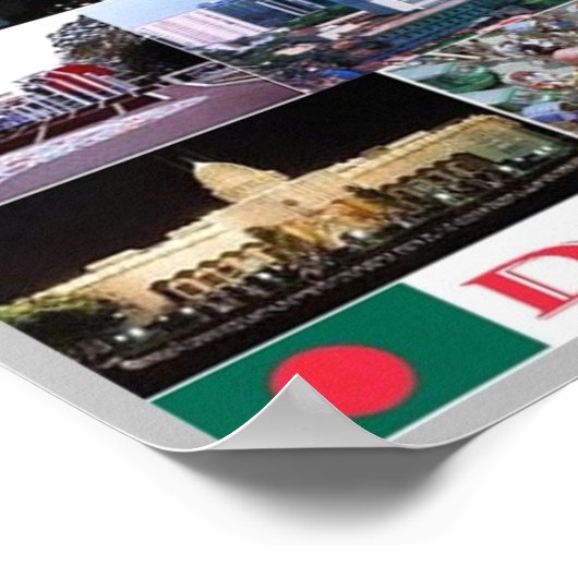 Bangladesch - Dhaka - Poster (Ecke)