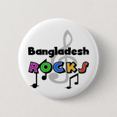 Bangladesch-Felsen Button (Vorderseite)