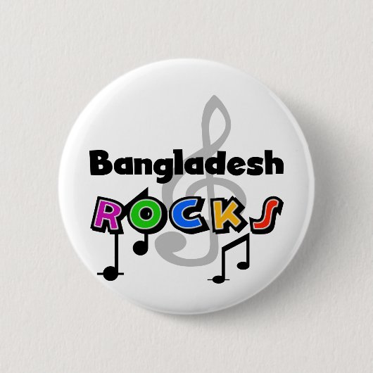 Bangladesch-Felsen Button (Vorderseite)