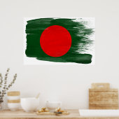 Bangladesch Flag Posters Poster (Küche)