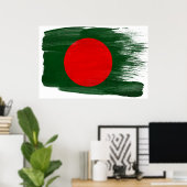 Bangladesch Flag Posters Poster (Heimbüro)