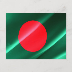 Bangladesch - Flag Wave - Postkarte