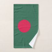 Bangladesch-Flagge Badhandtuch Set (Handtuch)