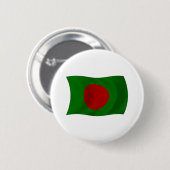 Bangladesch-Flagge-Button Button (Vorne & Hinten)