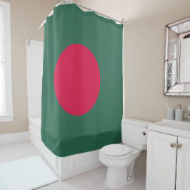 Bangladesch-Flagge Duschvorhang