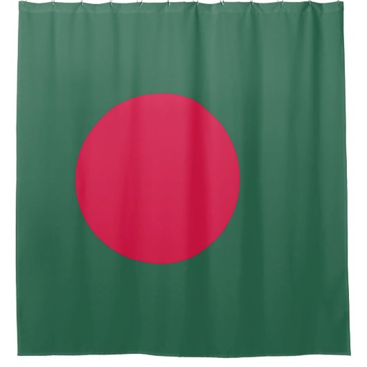 Bangladesch-Flagge Duschvorhang (Vorderseite)