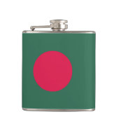 Bangladesch-Flagge Flachmann (Vorderseite)