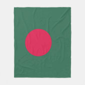 Bangladesch-Flagge Fleecedecke (Vorderseite)