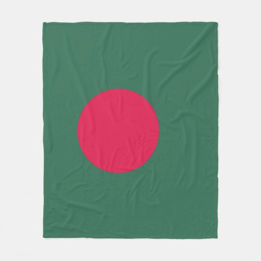 Bangladesch-Flagge Fleecedecke (Vorderseite)