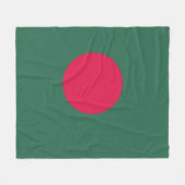 Bangladesch-Flagge Fleecedecke (Vorderseite (Horizontal))