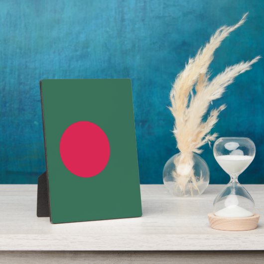 Bangladesch-Flagge Fotoplatte (Seite)