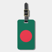 Bangladesch-Flagge Gepäckanhänger (Vorderseite vertikal)
