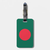 Bangladesch-Flagge Gepäckanhänger (Rückseite vertikal)