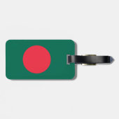 Bangladesch-Flagge Gepäckanhänger (Rückseite horizontal)