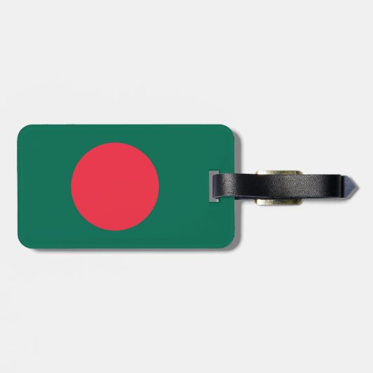 Bangladesch-Flagge Gepäckanhänger (Rückseite horizontal)