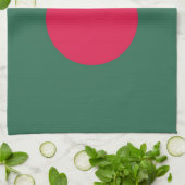 Bangladesch-Flagge Geschirrtuch (Gefaltet)