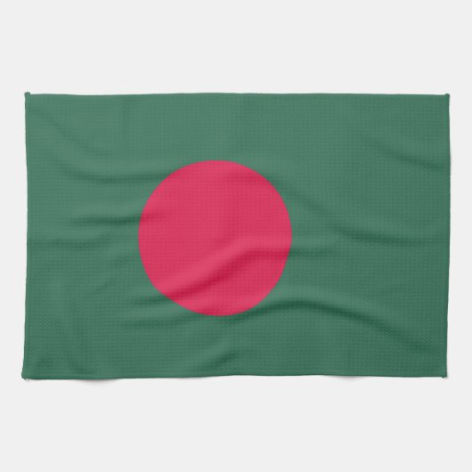 Bangladesch-Flagge Geschirrtuch (Horizontal)