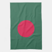 Bangladesch-Flagge Geschirrtuch (Vertikal)