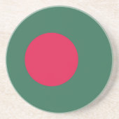 Bangladesch-Flagge Getränkeuntersetzer (Vorne)
