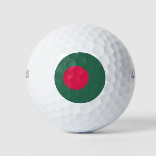 Bangladesch-Flagge Golfball (Vorderseite)