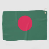 Bangladesch-Flagge Golfhandtuch (Horizontal)