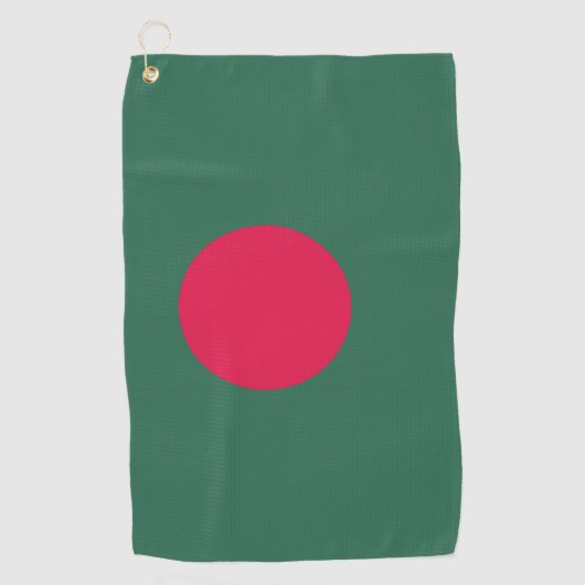 Bangladesch-Flagge Golfhandtuch (Vorderseite)
