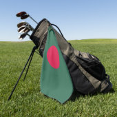 Bangladesch-Flagge Golfhandtuch (Gras)