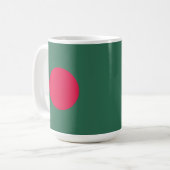 Bangladesch-Flagge Kaffeetasse (Vorderseite Links)