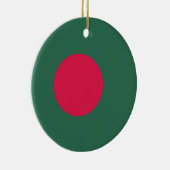 Bangladesch-Flagge Keramik Ornament (Rechts)