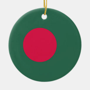 Bangladesch-Flagge Keramik Ornament