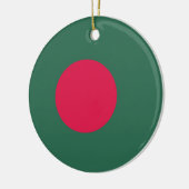 Bangladesch-Flagge Keramik Ornament (Links)