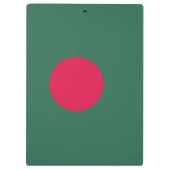 Bangladesch-Flagge Klemmbrett (Rückseite)