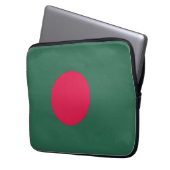 Bangladesch-Flagge Laptopschutzhülle (Vorderseite Links)
