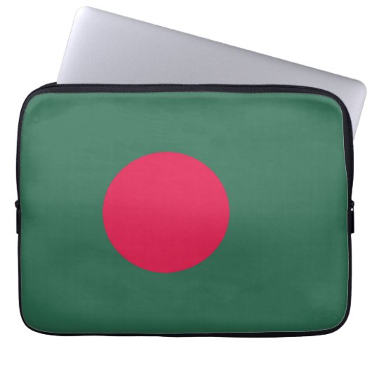 Bangladesch-Flagge Laptopschutzhülle (Vorderseite)