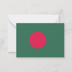 Bangladesch-Flagge Mitteilungskarte