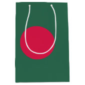 Bangladesch-Flagge Mittlere Geschenktüte (Vorderseite)