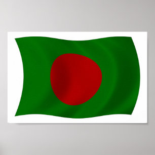 Bangladesch-Flagge Poster Druck