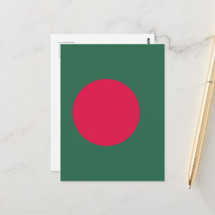 Bangladesch-Flagge Postkarte