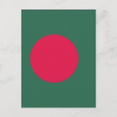 Bangladesch-Flagge Postkarte (Vorderseite)