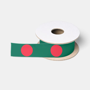 Bangladesch-Flagge Satinband