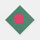 Bangladesch-Flagge Serviette (Ecke)