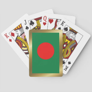 Bangladesch Flagge Spielkarten