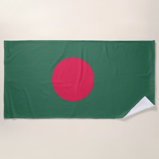 Bangladesch-Flagge Strandtuch (Vorderseite)