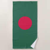 Bangladesch-Flagge Strandtuch (Vorderseite)